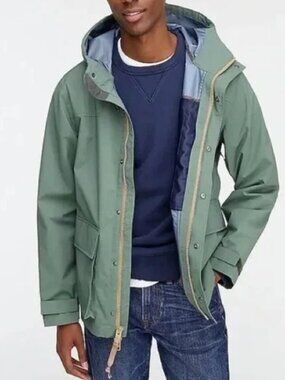 J Crew Brunswick Rain Jacket